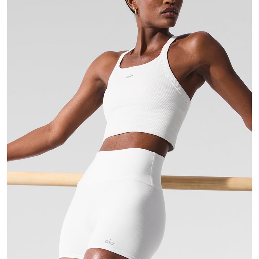 ALO Yoga seamless ribbed favorite bra